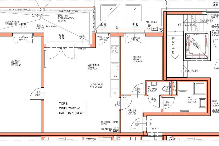 3 Zimmer Mietwohnung in 2100 Korneuburg, Wohnung-miete, 1.119,93,€, 2100 Korneuburg