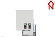 Neuwertige Reihenhaus- Wohnung mit Eigengarten, Dachterrasse und zwei Garagenplätzen.