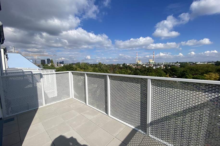 2 Zimmer + Balkon - 1 bedroom apartment + balcony ERSTBEZUG =Das Laurenz= Top Weitblick Wohnung U3, Wohnung-miete, 1.065,90,€, 1110 Wien 11., Simmering