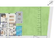 WOHNEN WIE IM EIGENEN HAUS: Gartenwohnung mit Pool in Grünruhelage