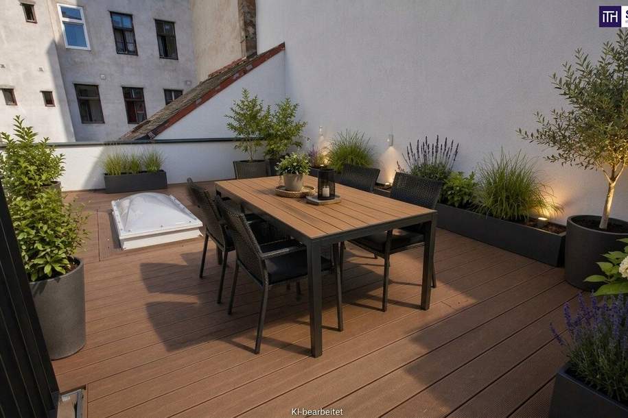 Entdecken Sie diesen Terrassentraum im ruhigen Innenhof + neu sanierte 3-Zimmer-Wohnung mit Klimaanlage & Luftwärmepumpe + Saniertes Altbauhaus, Wohnung-kauf, 499.000,€, 1160 Wien 16., Ottakring