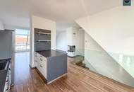 Klimatisierte Dachgeschoss Maisonette mit 2 Terrassen und Kamin nahe Uno City!