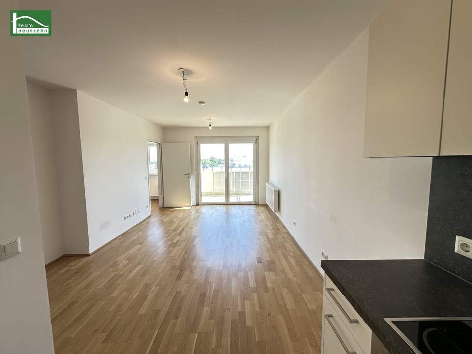 LEO 131 - Sonnige 2-Zimmer-Wohnung mit Weitblick-Balkon und hochwertiger Ausstattung! Nahe S-Bahn und mit Anbindung nach Floridsdorf