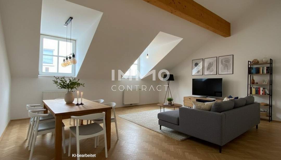 Schicke 2-Zimmer Dachgeschoss-Wohnung am Pfarrplatz 13