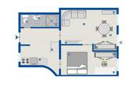 "Stilvoll möblierte 2-Zimmer Wohnung"