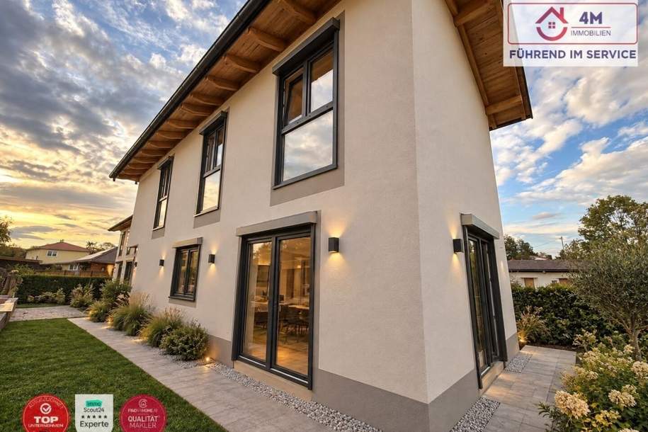 Neuwertiges Einfamilienhaus mit Garten, Klimaanlage & Grünblick in Wöllersdorf-Steinabrückl, Haus-kauf, 470.000,€, 2752 Wiener Neustadt(Land)