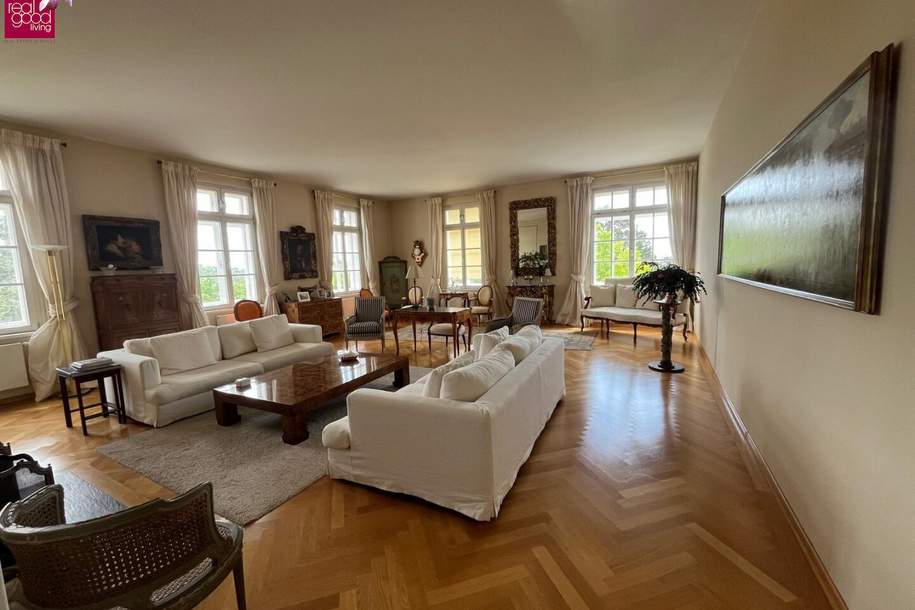 Exquisites Wohnen im Glanzingpark – repräsentative 7-Zimmer-Residenz mit privatem Spa-Gefühl, Wohnung-kauf, 2.900.000,€, 1190 Wien 19., Döbling