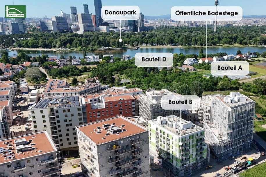 Wohnen im Neubau-Viertel "An der Schanze" zwischen Kagran und Alte Donau - Erstbezug mit Fertigstellung Ende 2026!, Wohnung-kauf, 459.000,€, 1210 Wien 22., Donaustadt