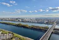 Innenstadt und Donau Blick: 32. Etage - DC2 Tower U1 Donauinsel