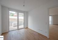 Wohnen in der SCHEFFERGASSE 4: durchgestreckte 4 Zimmer Wohnung mit Terrasse und Garten - Erstbezug ab Q1/2026!