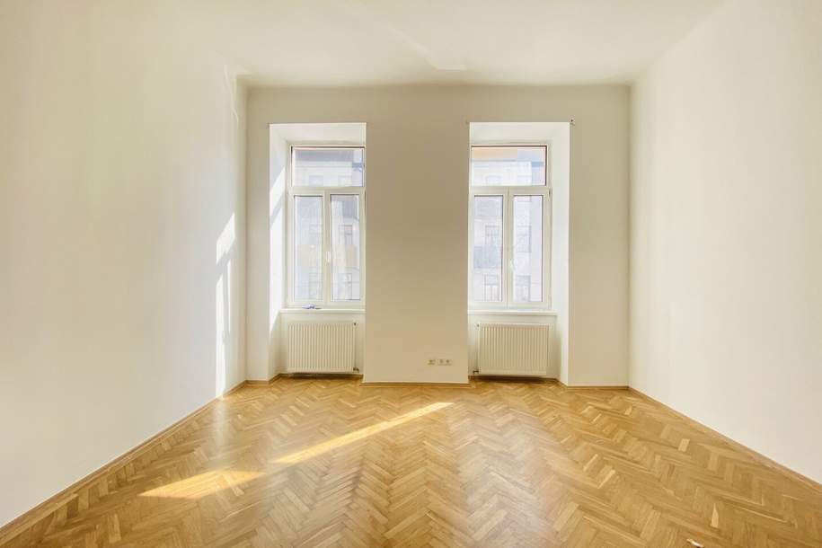 Erstbezug nach Sanierung – Stilvolle 1-Zimmer-Altbauwohnung nahe U6 Jägerstraße, Wohnung-kauf, 155.000,€, 1200 Wien 20., Brigittenau