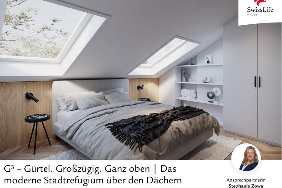 | G³ – Gürtel. Großzügig. Ganz oben | Das moderne Stadtrefugium über den Dächern Wiens, Wohnung-kauf, 799.000,€, 1070 Wien 7., Neubau