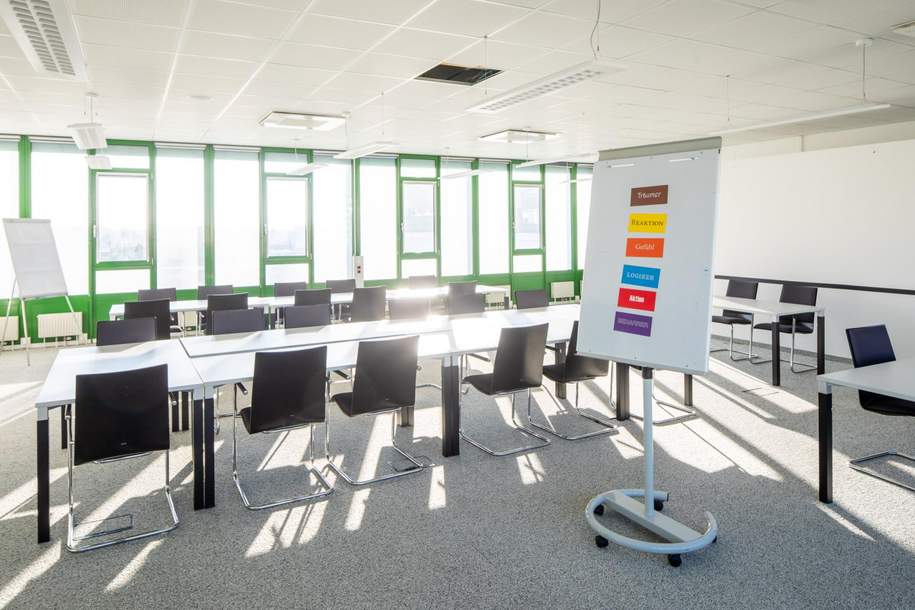 Büroflächen mit viel Tageslicht im 4. Liftstock, Gewerbeobjekt-miete, 4.212,79,€, 1220 Wien 22., Donaustadt