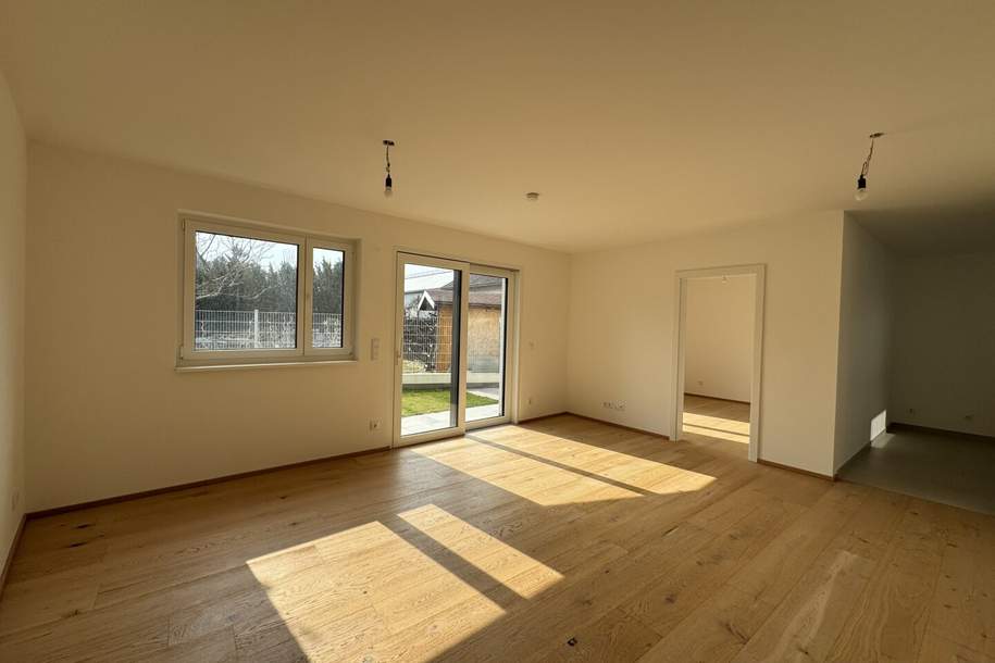 Charmante Gartenwohnung - 2 Zimmer plus Küche - südseitige Ruhelage - Erstbezug - Fußbodenheizung - WP &amp; Solar, Wohnung-kauf, 341.677,€, 1220 Wien 22., Donaustadt