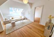 Stark reduziert - Stylischer Wohntraum im Dachgeschoss! Frisch saniert + Ruhelage + Traumhaftes Altbauhaus + Hofseitige Terrasse + U-Bahn ums Eck + Beste Infrastruktur und Anbindung!