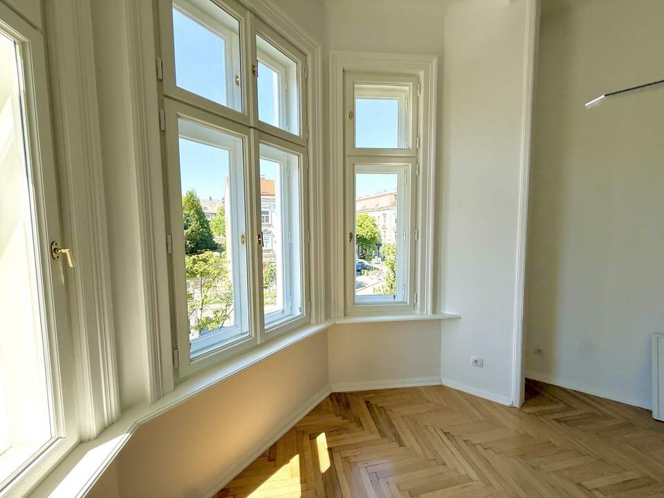 Renovierter Altbautraum mit ca. 12m² Balkon und hochwertiger Ausstattung. Nähe Türkenschanzpark