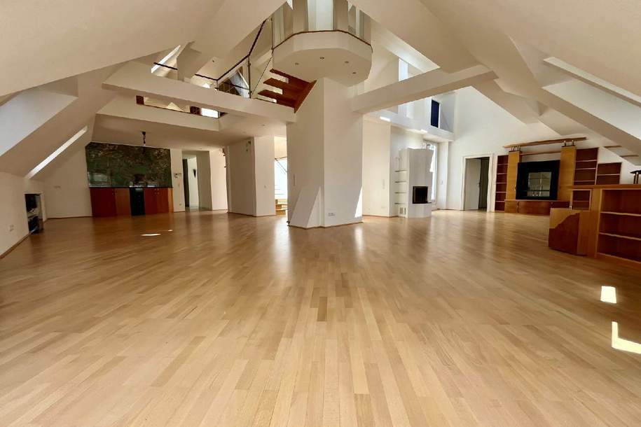 Extravagantes 350 m2 Penthouse. Architektonische Großzügigkeit trifft auf luxuriöses Wohngefühl, Wohnung-miete, 4.990,85,€, 1150 Wien 15., Rudolfsheim-Fünfhaus