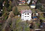 DG-Wohnung mit Traumblick und Eigengarten mit Schwimmteich in Jahrhundertwende-Villa auf der oberen Lawies