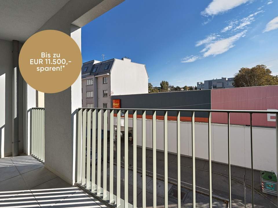 ERSTBEZUG >> neue 3-Zimmer Wohnung mit großer Loggia und zentral begehbar >> U-Bahn-Nähe U4 / U6 Längenfeldgasse