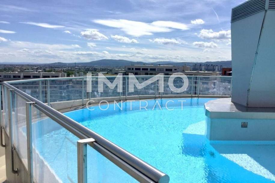 Voll möblierte 3 Zimmer Wohnung mit Loggia, Pool, Sauna, Terrasse und Fitnessstudio am Wienerberg!, Wohnung-miete, 2.199,99,€, 1100 Wien 10., Favoriten