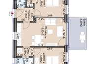 Geförderte Neubauwohnung mit Balkon, 54,57 m² im 2. Stock