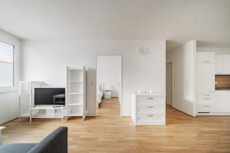 AB SOFORT BEZIEHBAR - VOLL MÖBLIERT + Einbauküche! Tolle 2 Zimmerwohnung nahe der Alten Donau! U1 Alte Donau &amp; Kagran!, Wohnung-miete, 950,00,€, 1220 Wien 22., Donaustadt