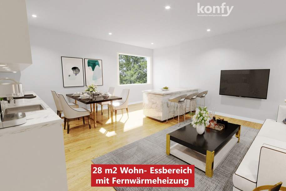 4-Zimmer mit Balkon und Top-Grundriss im Grazer Süden! Jetzt besichtigen und Böden, Fliesen und Türen vor Bezug frei wählen!, Wohnung-kauf, 214.880,€, 8041 Graz(Stadt)