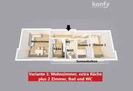 3-Zimmer-Wohnung inklusive Sanierungspaket, Balkon mit Fernsicht! Jetzt besichtigen und Böden, Fliesen und Türen vor Bezug frei wählen!