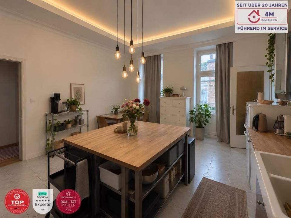 Charmante 3-Zimmer-Altbauwohnung mit 30m2 großer Terrasse im 5. Bezirk!