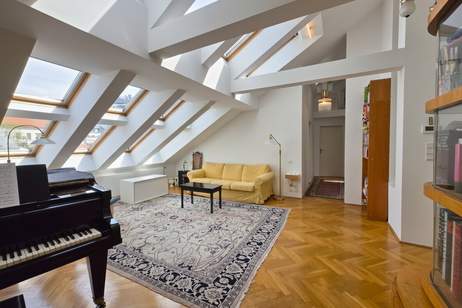 Loft-Charakter | offenes Wohnkonzept mit beeindruckender Raumhöhe | großzügige Panoramadachterrasse | FERNBLICK | Tiefgaragenstellplatz, Wohnung-kauf, 1.495.000,€, 1080 Wien 8., Josefstadt