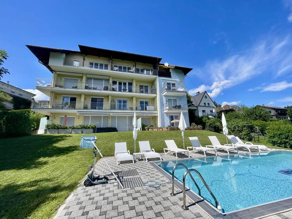 ZWEITWOHNSITZ!!! - Traumhafte Wohnung mit Seeblick und Pool an der Aussichtspromenade in Velden!