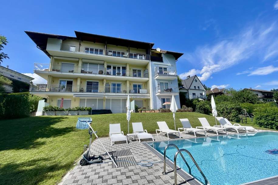 ZWEITWOHNSITZ!!! - Traumhafte Wohnung mit Seeblick und Pool an der Aussichtspromenade in Velden!, Wohnung-kauf, 365.000,€, 9220 Villach Land