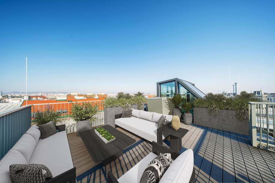 Traumhafte Dachgeschoß-Masionette mit privater Dachterrasse, Wohnung-kauf, 1.100.000,€, 1050 Wien 5., Margareten