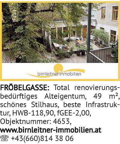 FRÖBELGASSE: Total reno vie rungs -