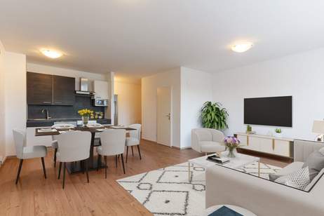 Es grünt so grün - Balkonruhelage mit Schloßblick, Wohnung-kauf, 269.000,€, 2483 Baden