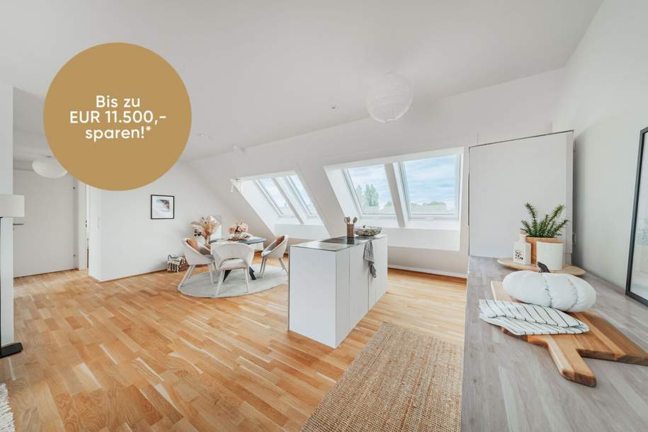 Dachgeschoss mit Weitblick: Urban. Modern. Exklusiv., Wohnung-kauf, 688.200,€, 1210 Wien 22., Donaustadt