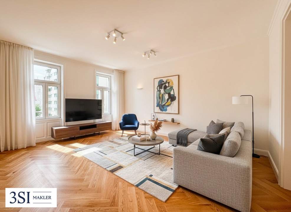 Topsanierte 3-Zimmer-Stilaltbauwohnung in großartiger Lage des 4. Wiener Gemeindebezirks