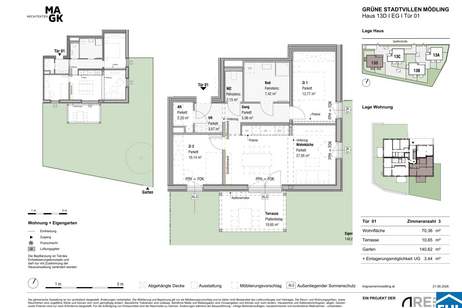 Im Grünen Mödling – Grüne Stadtvillen, Wohnung-kauf, 375.000,€, 2340 Mödling