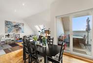 Wohnen über den Dächern von Graz mit Blick auf den Schlossberg: Exklusive Stadtwohnung mit Terrasse