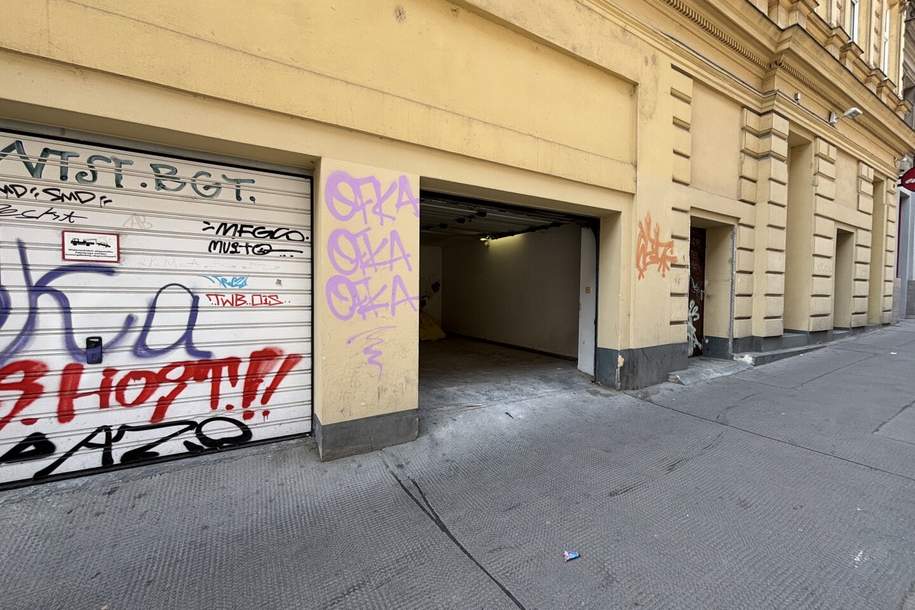 1060! Lagerfläche inkl. zwei Stellplätzen in der Hofmühlgasse!, Gewerbeobjekt-miete, 1.196,04,€, 1060 Wien 6., Mariahilf