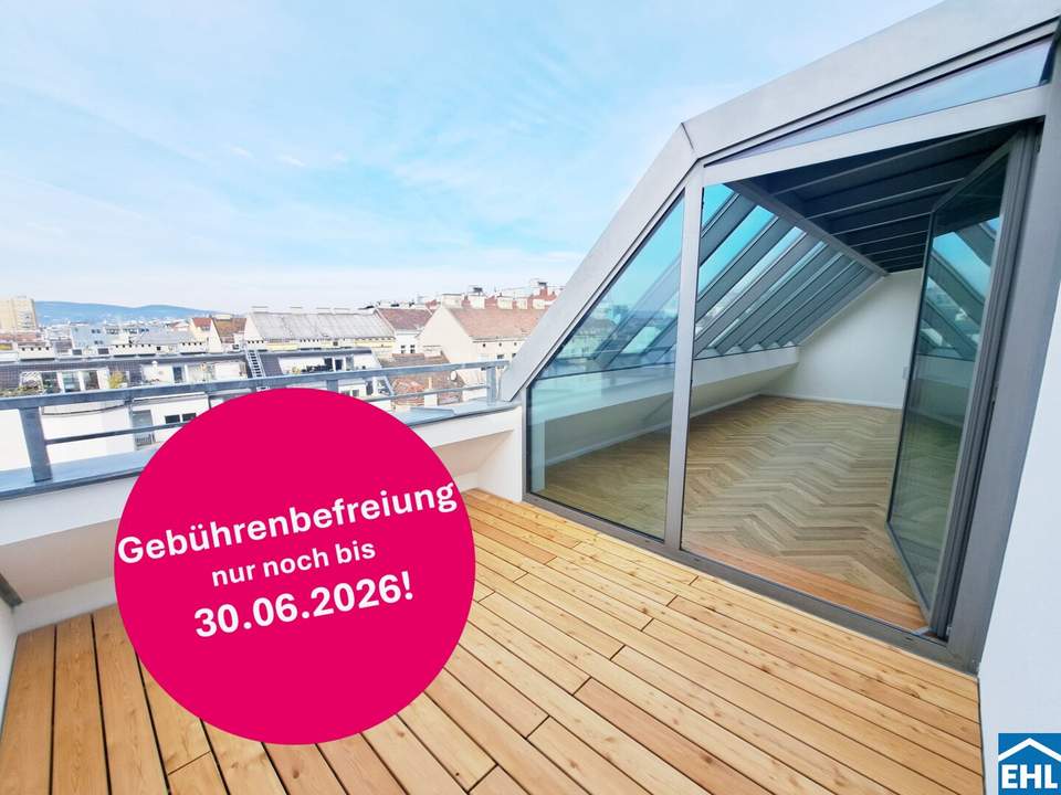 1150 Wien: 4 Zimmer-Dachgeschoß-Maisonettewohnung in U-Bahn-Nähe!