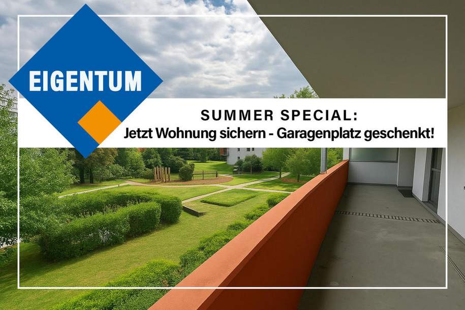 2-Zimmer GARTENWOHNUNG + Garagenplatz geschenkt!, Wohnung-kauf, 229.000,€, 1210 Wien 22., Donaustadt