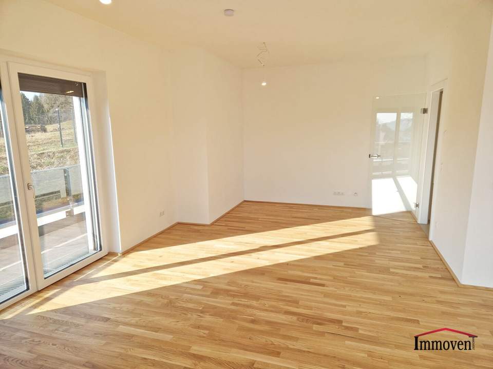 Erstbezug & Ruhelage in Mariatrost: moderne 3-Zimmerwohnung mit Terrasse, mit Garten und 2 Tiefgaragenplätze
