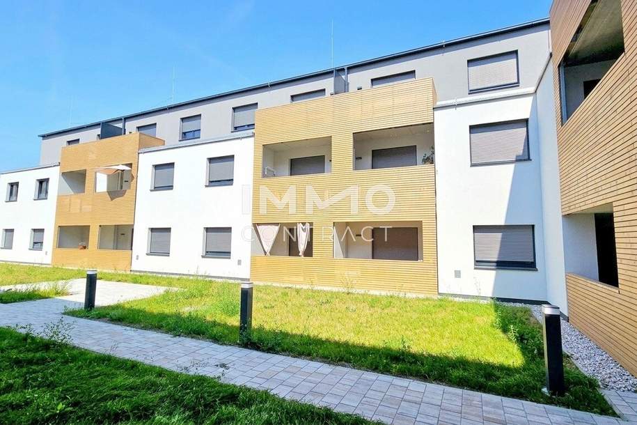 Top Anlage: Im Erstbezug vermietete moderne 1-Zimmer-Wohnung mit Loggia in attraktiver Lage - inkl. Parkplatz, Wohnung-kauf, 199.426,€, 2700 Wiener Neustadt(Stadt)