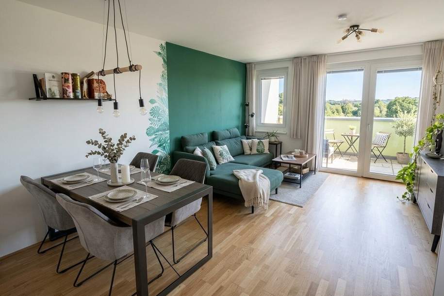 U1 Oberlaa- Weitblick - Balkon- GlasfaserInternet, Wohnung-miete, 990,00,€, 1100 Wien 10., Favoriten