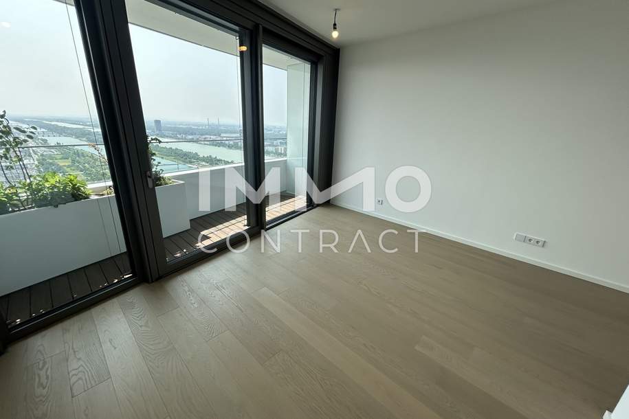 Exklusives Studioapartment im 44. Stock! DANUBEFLATS!, Wohnung-miete, 1.434,40,€, 1220 Wien 22., Donaustadt