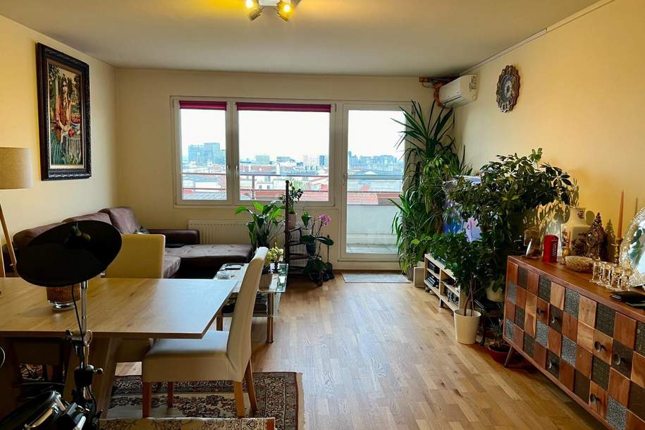 Über den Dächern Wiens – Stilvolle 2-Zimmer-Wohnung mit Weitblick &amp; U1-Nähe, Wohnung-kauf, 273.000,€, 1100 Wien 10., Favoriten