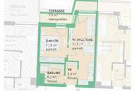 Gemütliche 2-Zi Erstbezugswohnung mit Terrasse, Tiefgarage und U-Bahn Nähe in 1220 Wien!