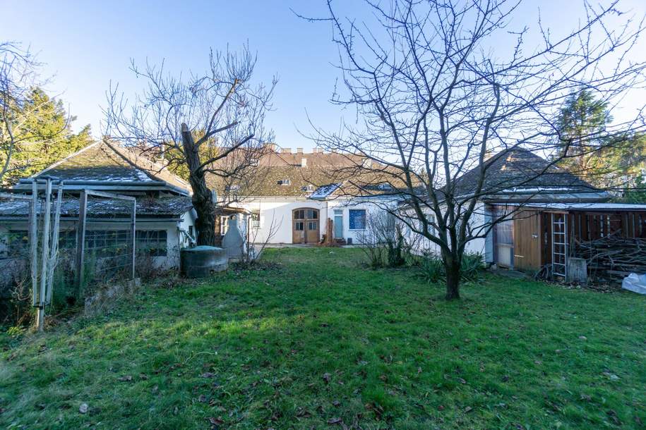 Wohnbaupotenzial in gefragter Lage - Grundstück mit Bestandsgebäuden nahe Bahnhof Hütteldorf, Grund und Boden-kauf, 1.290.000,€, 1140 Wien 14., Penzing