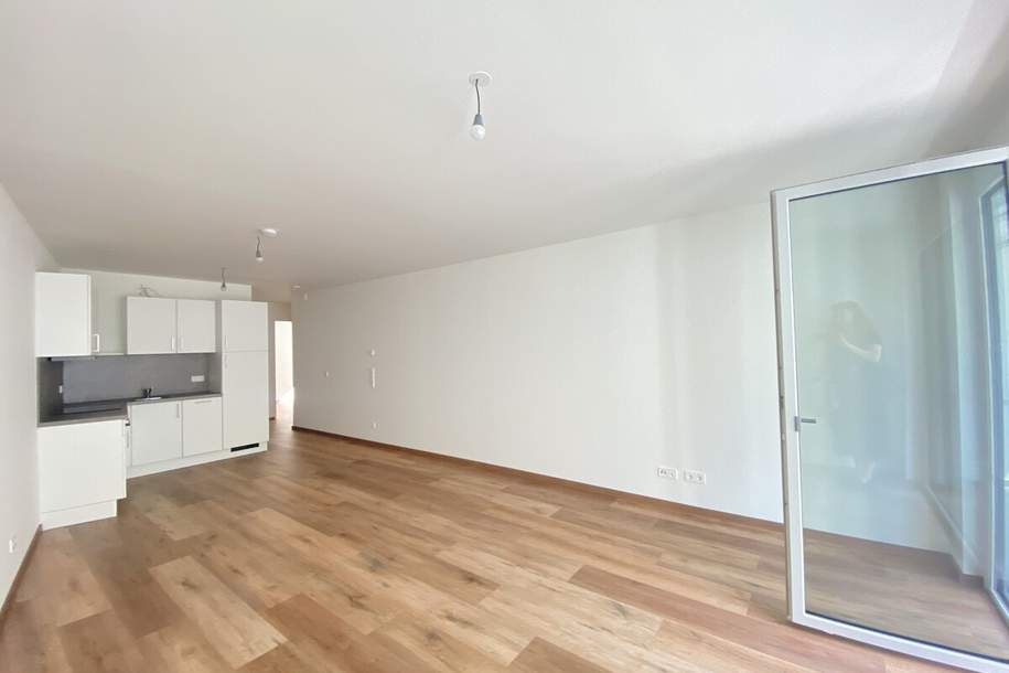 U3 ANLEGERTRAUM! Inklusive Küche 2 Zimmer Wohnung+Loggia =DAS LAURENZ= Erstbezug - 1 Bedroom+ Loggia, Wohnung-kauf, 327.500,€, 1110 Wien 11., Simmering